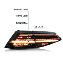 Load image into Gallery viewer, Volkswagen Golf MK7 & MK7.5 LED Matrix Smoked Taillight