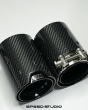 Load image into Gallery viewer, BMW Carbon Fibre M Performance Exhaust Tips