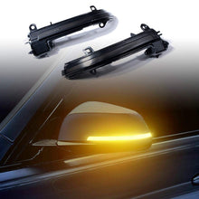 Load image into Gallery viewer, LED Smoked Sequential Mirror Turn Signals – BMW F2X / F3X
