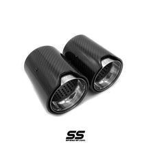 Load image into Gallery viewer, BMW Carbon Fibre M Performance Exhaust Tips
