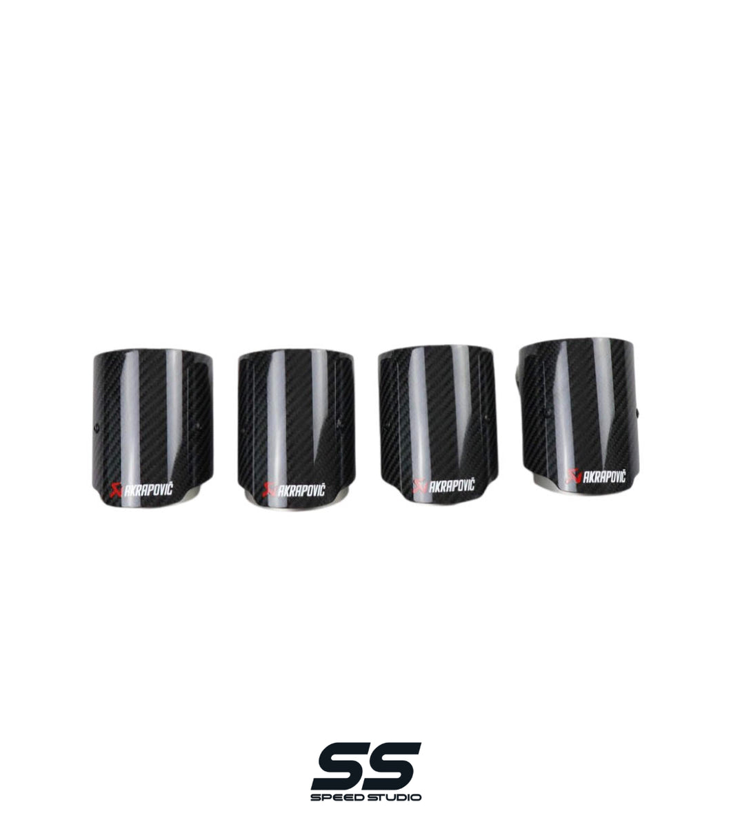 Akrapovic Gen II Style Carbon Fibre Exhaust Tips